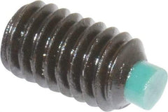 Made in USA - M6, 10mm Length of Thread, Soft Tip Point Set Screw - Grade 8 Alloy Steel - Makers Industrial Supply