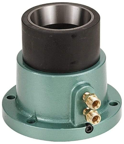 Eagle Rock - Series 5C Step, 2" Collet Capacity, Horizontal Standard Collet Holding Fixture - Air Activated, 5-1/2" Base Diam Width, 4-3/4" High - Makers Industrial Supply