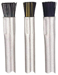 Gordon Brush - Parts Washer Flow-Through Brush - 1/2" Long, Brass/Nylon Bristles - Makers Industrial Supply