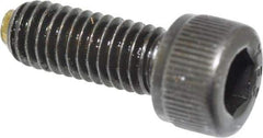 Made in USA - #10-32 UNF Hex Socket Drive, Socket Cap Screw - Alloy Steel, Black Oxide Finish, Fully Threaded, 1/2" Length Under Head - Makers Industrial Supply