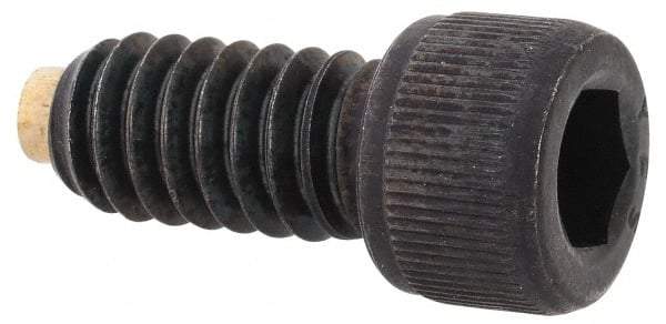 Made in USA - 1/4-20 UNC Hex Socket Drive, Socket Cap Screw - Alloy Steel, Black Oxide Finish, Fully Threaded, 1/2" Length Under Head - Makers Industrial Supply