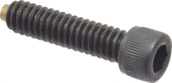 Made in USA - 1/4-20 UNC Hex Socket Drive, Socket Cap Screw - Alloy Steel, Black Oxide Finish, Fully Threaded, 1" Length Under Head - Makers Industrial Supply