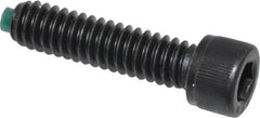 Made in USA - 1/4-20 UNC Hex Socket Drive, Socket Cap Screw - Alloy Steel, Black Oxide Finish, Fully Threaded, 1" Length Under Head - Makers Industrial Supply