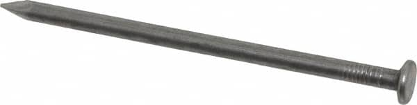 Value Collection - 10D, 9 Gauge, 3" OAL Common Nails - Ring Shank, Grade 2 Steel, Bright Finish - Makers Industrial Supply