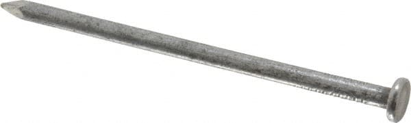 Value Collection - 20D, 6 Gauge, 4" OAL Common Nails - Ring Shank, Grade 2 Steel, Bright Finish - Makers Industrial Supply