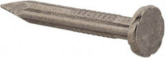 Value Collection - 9 Gauge, 1-1/4" OAL Masonry Nails - Fluted Shank, Grade 2 Steel, Uncoated - Makers Industrial Supply