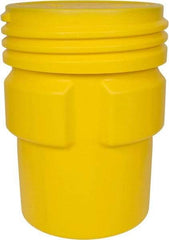 Eagle - 95 Gallon Closure Capacity, Screw On Closure, Yellow Overpack - 55 Gallon Container, Polyethylene, 660 Lb. Capacity, UN 1H2/X300/S Listing - Makers Industrial Supply