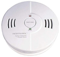 Kidde - 5-3/4 Inch Diameter, Smoke and Carbon Monoxide Alarm - 85 dB Decibel Rating, AA Battery Included, Indicating Light, Tamper Resistant - Makers Industrial Supply