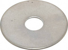 Value Collection - 1/2" Screw, Grade 18-8 Stainless Steel Fender Flat Washer - 17/32" ID x 2" OD, 0.06" Thick - Makers Industrial Supply