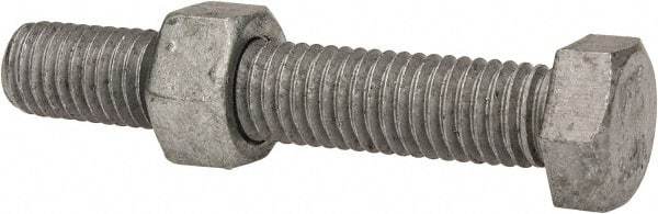 Value Collection - 1/2-13 Thread, 3" Length Under Head, Steel Hex Head Bolt - Hot Dipped Galvanized Coated, 3/4" Hex, UNC Thread, ANSI/ASME B18.2.2 & ASME B18.2.1, Grade 2 - Makers Industrial Supply