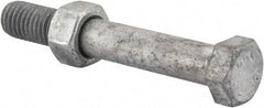 Value Collection - 1/2-13 Thread, 3-1/2" Length Under Head, Steel Hex Head Bolt - Hot Dipped Galvanized Coated, 3/4" Hex, UNC Thread, ANSI/ASME B18.2.2 & ASME B18.2.1, Grade 2 - Makers Industrial Supply