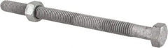 Value Collection - 1/2-13 Thread, 7" Length Under Head, Steel Hex Head Bolt - Hot Dipped Galvanized Coated, 3/4" Hex, UNC Thread, ANSI/ASME B18.2.2 & ASME B18.2.1, Grade 2 - Makers Industrial Supply