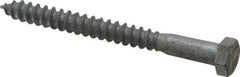 Value Collection - 3/8" Screw, 4" Length Under Head, Steel, Hex Head Lag Screw - Hot Dipped Galvanized, AISI 1006, ASME B18.2.1 Fastner, Grade 1006-1022 - Makers Industrial Supply