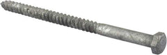 Value Collection - 3/8" Screw, 6" Length Under Head, Steel, Hex Head Lag Screw - Hot Dipped Galvanized, AISI 1006, ASME B18.2.1 Fastner, Grade 1006-1022 - Makers Industrial Supply