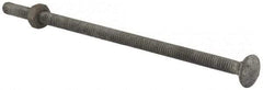 Value Collection - 1/4-20 UNC 6" Length Under Head, Standard Square Neck, Carriage Bolt - 1006-1050 Steel, Galvanized Zinc-Plated Finish - Makers Industrial Supply