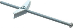 Value Collection - 3/16" Screw, 3/16" Diam, 5" Long, Toggle Bolt Drywall & Hollow Wall Anchor - 3/16" Drill, Zinc Plated, Steel, Use in Concrete, & Masonry, Hollow Tile, Plaster & Wallboard - Makers Industrial Supply