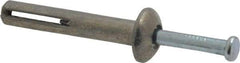 Value Collection - 1/4" Diam, 1/4" Drill, 1-1/2" OAL, 8-1/2" Min Embedment Hammer Drive Concrete Anchor - Zamac Alloy, Zinc-Plated Finish, Mushroom Head - Makers Industrial Supply