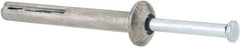 Value Collection - 1/4" Diam, 1/4" Drill, 2" OAL, Hammer Drive Concrete Anchor - Zamac Alloy, Zinc-Plated Finish, Mushroom Head - Makers Industrial Supply