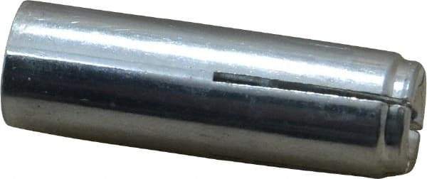 Value Collection - 3/8" Diam, 3/8" Drill, 1-9/16" OAL, Drop-In Concrete Anchor - Grade 5 Steel, Zinc-Plated Finish, 5/8" Thread Length - Makers Industrial Supply