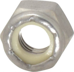 Value Collection - 5/16-18 UNC 18-8 Hex Lock Nut with Nylon Insert - 1/2" Width Across Flats, 23/64" High - Makers Industrial Supply