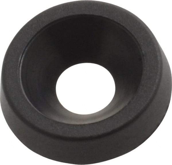 Made in USA - 2.92mm Thick, Black Oxide Finish, Nylon, Standard Countersunk Washer - 4.34mm ID x 12.95mm OD - Makers Industrial Supply