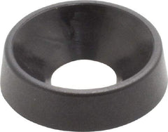 Made in USA - 4.57mm Thick, Black Oxide Finish, Nylon, Standard Countersunk Washer - 6.6mm ID x 17.35mm OD - Makers Industrial Supply