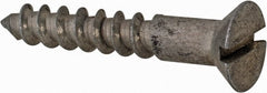 Value Collection - #5, 3/4" OAL, Slotted Drive, Flat Head Wood Screw - Zinc Plated Steel, Grade 2 - Makers Industrial Supply