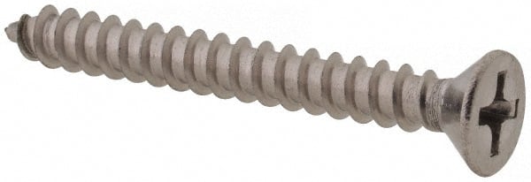 Value Collection - #6, 1-1/4" OAL, Phillips Drive, Flat Head Wood Screw - Makers Industrial Supply