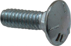 Value Collection - 1/4-20 UNC 3/4" Length Under Head, Standard Square Neck, Carriage Bolt - Grade 5 Steel, Zinc-Plated Clear Chromate Finish - Makers Industrial Supply