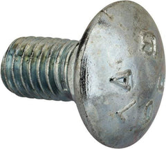 Value Collection - 3/8-16 UNC 3/4" Length Under Head, Standard Square Neck, Carriage Bolt - Grade 2 Steel, Zinc-Plated Finish - Makers Industrial Supply