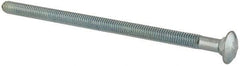 Value Collection - 3/8-16 UNC 7" Length Under Head, Standard Square Neck, Carriage Bolt - Grade 2 Steel, Zinc-Plated Finish - Makers Industrial Supply