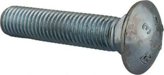 Value Collection - 5/8-11 UNC 3" Length Under Head, Standard Square Neck, Carriage Bolt - Grade 2 Steel, Zinc-Plated Finish - Makers Industrial Supply