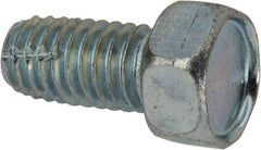 Value Collection - 3/8-16 UNC Thread, 3/4" Length Under Head, Hex Drive Steel Thread Cutting Screw - Hex Head, Grade 2, Point Type F, Zinc-Plated Finish - Makers Industrial Supply