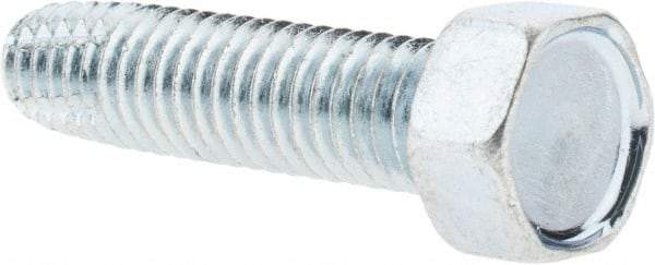 Value Collection - 3/8-16 UNC Thread, 1-1/2" Length Under Head, Hex Drive Steel Thread Cutting Screw - Hex Washer Head, Grade 2, Point Type F, Zinc-Plated Finish - Makers Industrial Supply