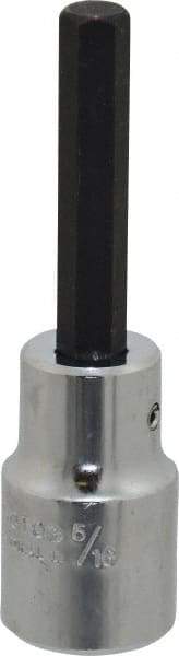 Proto - 1/2" Drive, 5/16" Hex Bit Socket - 3-1/4" OAL, 1-3/4" Bit Length - Makers Industrial Supply