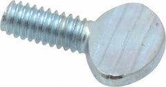 Value Collection - #8-32 Oval Shoulderless Grade 2 Steel Thumb Screw - 3/8" OAL, Zinc-Plated Finish - Makers Industrial Supply