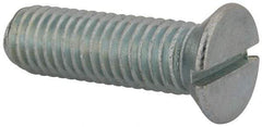 Value Collection - 1/2-13 UNC, 1-3/4" OAL Slotted Drive Machine Screw - Flat Head, Grade 2 Steel, Zinc-Plated Finish, Without Washer - Makers Industrial Supply