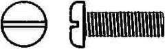 Value Collection - M8x1.25 Metric Coarse, 20mm Length Under Head Slotted Drive Machine Screw - Pan Head, Grade 18-8 & A2 Stainless Steel, Uncoated, Without Washer - Makers Industrial Supply