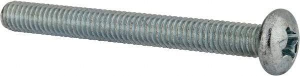 Value Collection - 5/16-18 UNC, 3" Length Under Head Phillips Drive Machine Screw - Pan Head, Grade 2 Steel, Zinc-Plated Finish, Without Washer - Makers Industrial Supply