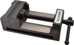 Palmgren - 4-1/2" Jaw Opening Capacity x 1-1/2" Throat Depth, Horizontal Drill Press Vise - 4" Wide Jaw, Stationary Base, Standard Speed, 7-5/16" OAL x 2-3/4" Overall Height - Makers Industrial Supply