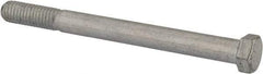 Made in USA - 7/16-14 UNC, 5" Length Under Head Hex Head Cap Screw - Partially Threaded, Grade 5 Steel, Zinc-Plated Finish, 5/8" Hex - Makers Industrial Supply