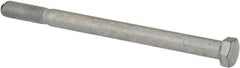 Made in USA - 7/16-14 UNC, 6" Length Under Head Hex Head Cap Screw - Partially Threaded, Grade 5 Steel, Zinc-Plated Finish, 5/8" Hex - Makers Industrial Supply