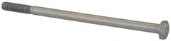 Value Collection - 1/4-20 UNC, 4-1/2" Length Under Head Hex Head Cap Screw - Partially Threaded, Grade 2 Steel, Zinc-Plated Finish, 7/16" Hex - Makers Industrial Supply