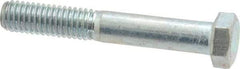 Value Collection - 3/8-16 UNC, 2-1/2" Length Under Head Hex Head Cap Screw - Partially Threaded, Grade 2 Steel, Zinc-Plated Finish, 9/16" Hex - Makers Industrial Supply