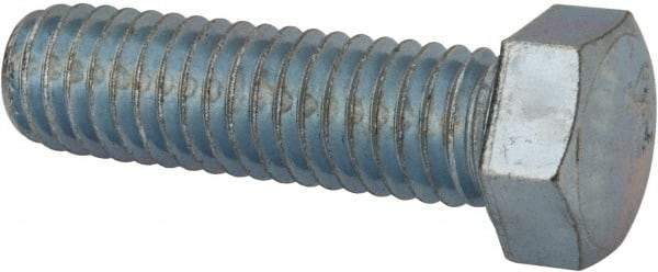 Value Collection - 7/16-14 UNC, 1-1/2" Length Under Head Hex Head Cap Screw - Fully Threaded, Grade 2 Steel, Zinc-Plated Finish, 5/8" Hex - Makers Industrial Supply