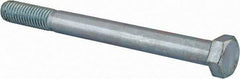 Value Collection - 1/2-13 UNC, 5-1/2" Length Under Head Hex Head Cap Screw - Partially Threaded, Grade 2 Steel, Zinc-Plated Finish, 3/4" Hex - Makers Industrial Supply