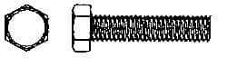 Value Collection - 5/16-18 UNC, 2-1/2" Length Under Head Hex Head Cap Screw - Fully Threaded, Grade 316 Stainless Steel, Uncoated, 1/2" Hex - Makers Industrial Supply