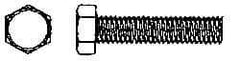 Value Collection - 5/16-18 UNC, 2-1/2" Length Under Head Hex Head Cap Screw - Fully Threaded, Grade 316 Stainless Steel, Uncoated, 1/2" Hex - Makers Industrial Supply