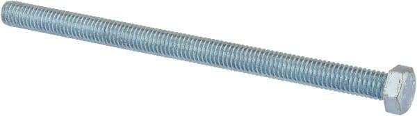 Value Collection - 3/8-16 UNC, 6" Length Under Head Hex Head Cap Screw - Fully Threaded, Grade 2 Steel, Zinc-Plated Finish, 9/16" Hex - Makers Industrial Supply