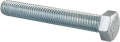 Value Collection - 1/2-13 UNC, 3-1/2" Length Under Head Hex Head Cap Screw - Fully Threaded, Grade 2 Steel, Zinc-Plated Finish, 3/4" Hex - Makers Industrial Supply